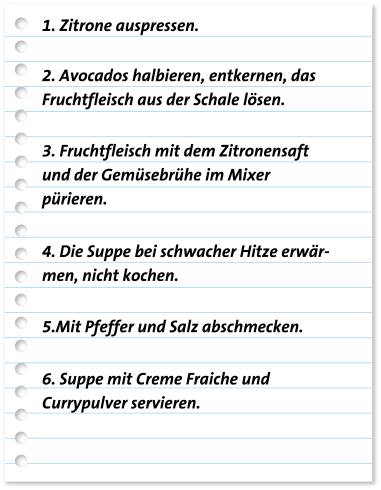 Rezept Avocadocremesuppe